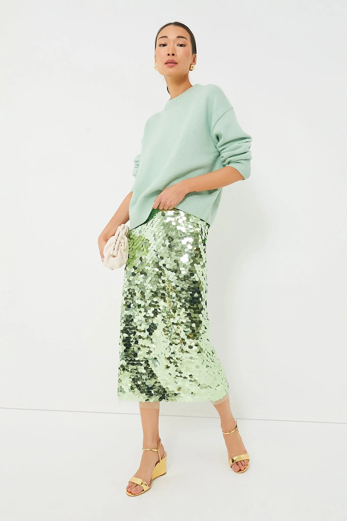 Mint Chip Remmi Midi Skirt