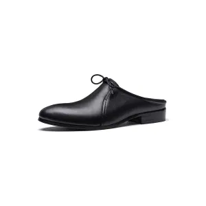 Modish Embossed Pointed Toe Slip-on Dress Shoes