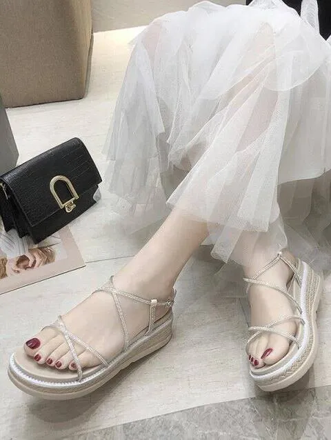 New Ankle Buckle Strap Sandals