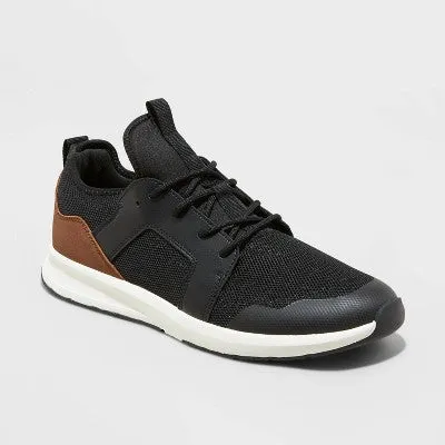 New - Men's Shaun Hybrid Dress Sneakers - Goodfellow & Co - Black 12