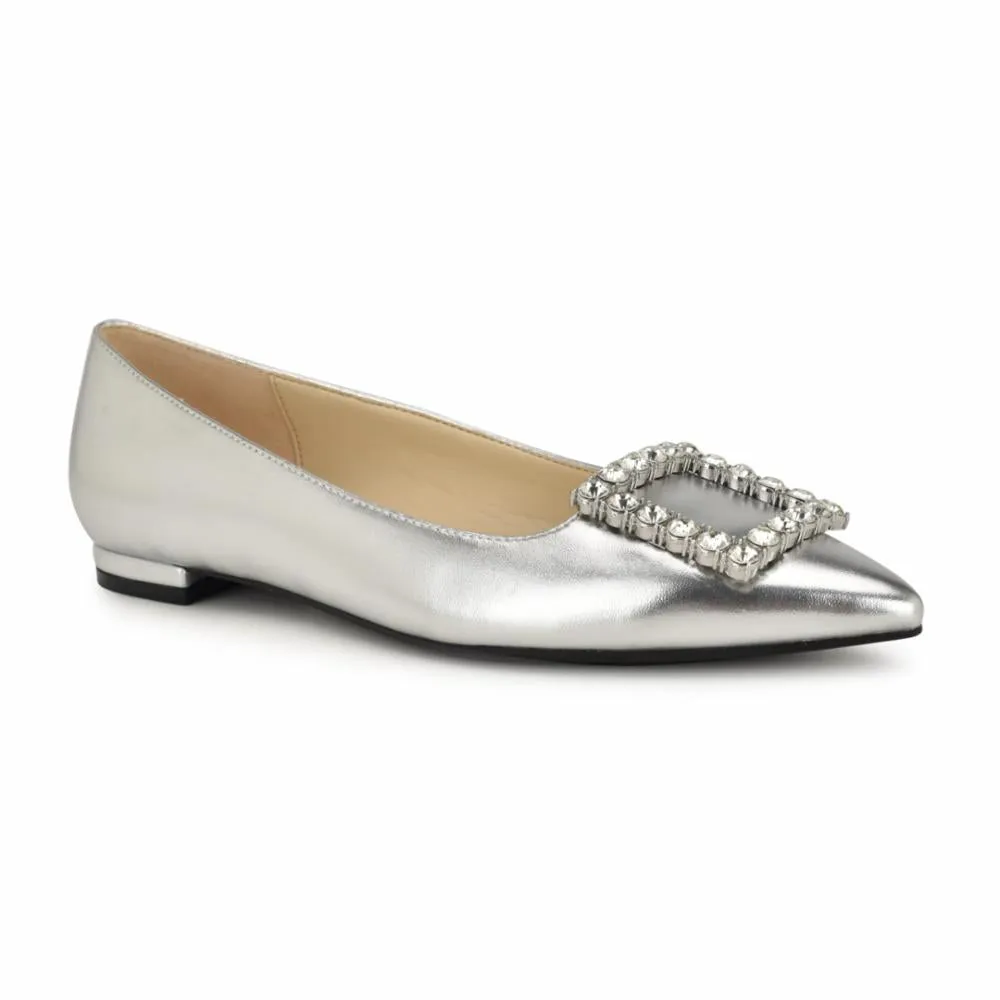 Nine West Women's Jesikes3 Silver M