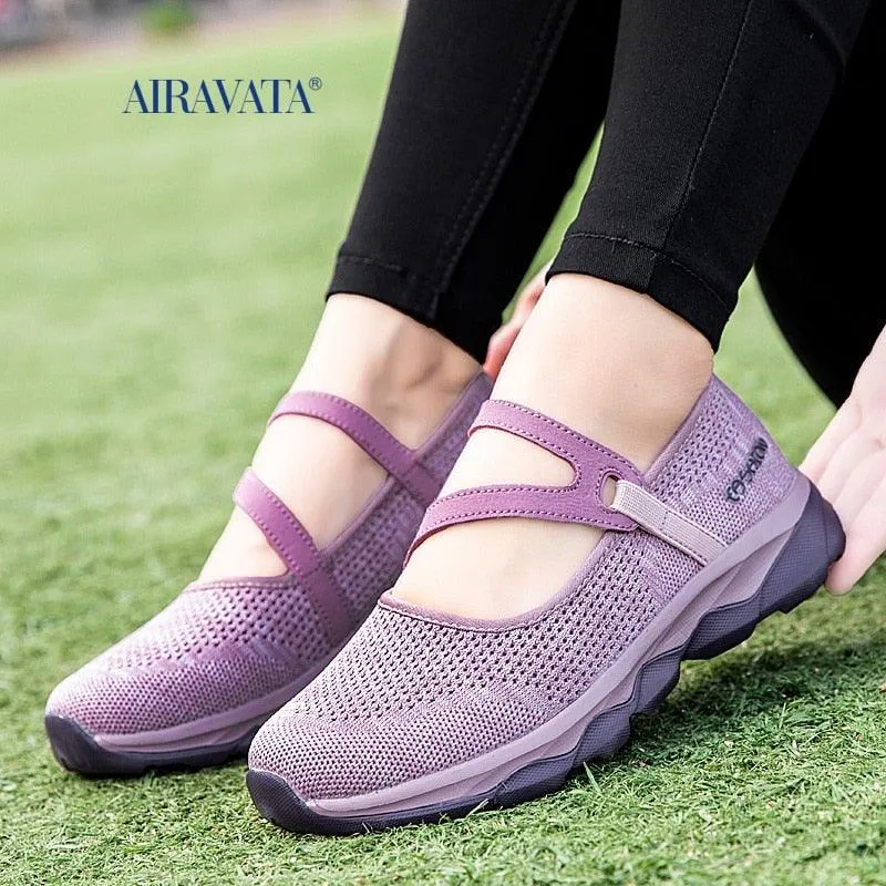 Nurse Casual Sneakers Womens Casual Comfortable Breathable Walking Shoes Slip on Light Mom Flatform Boat Shoe Anti-slip