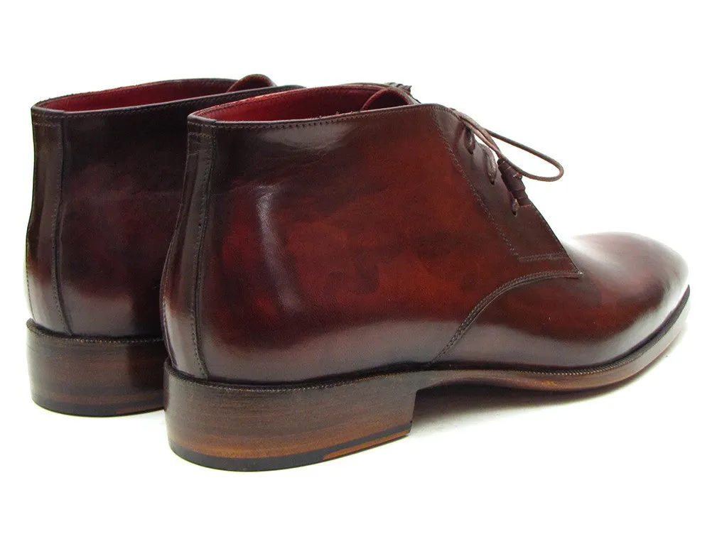 Paul Parkman Brown & Bordeaux Chukka Boots