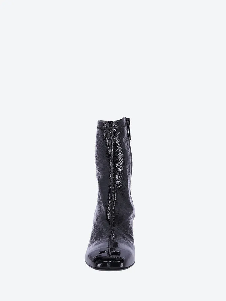 Reedition vinyl ankle boots