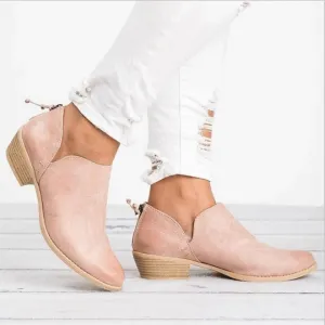 Slip On Casual Ankle Boots