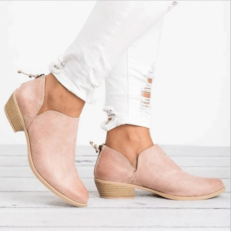 Slip On Casual Ankle Boots