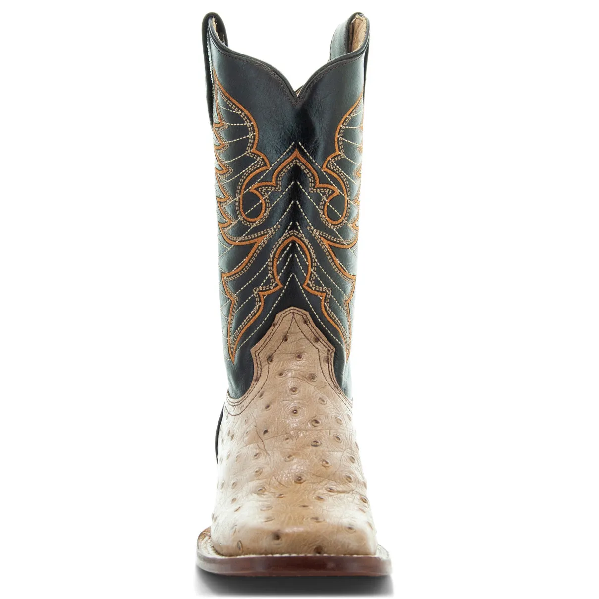 Soto Boots Women's Ostrich Print Cowgirl Boots M8002 Orix