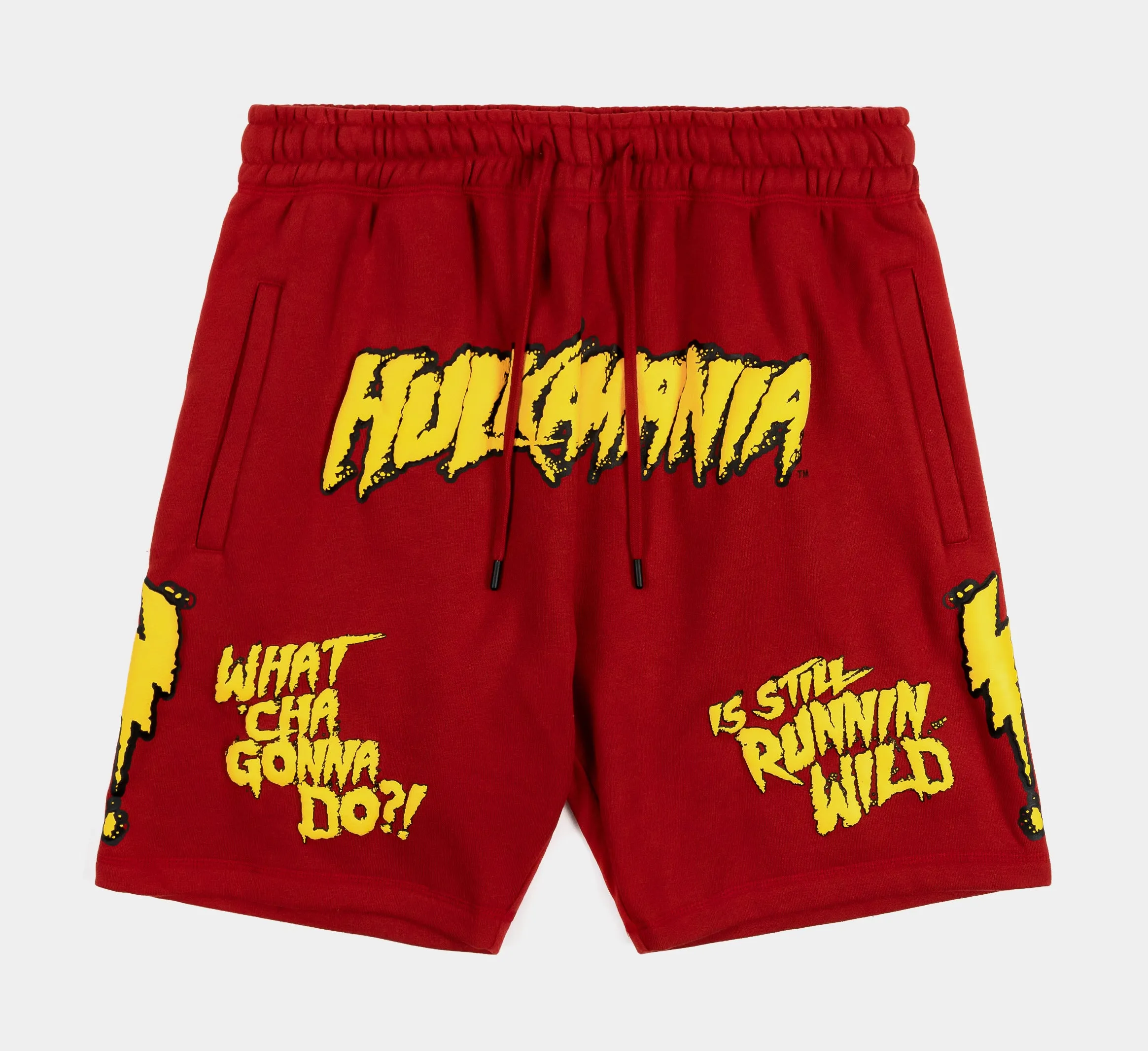 SP x WWE Hulkamania Lightning Fleece Mens Shorts (Red)