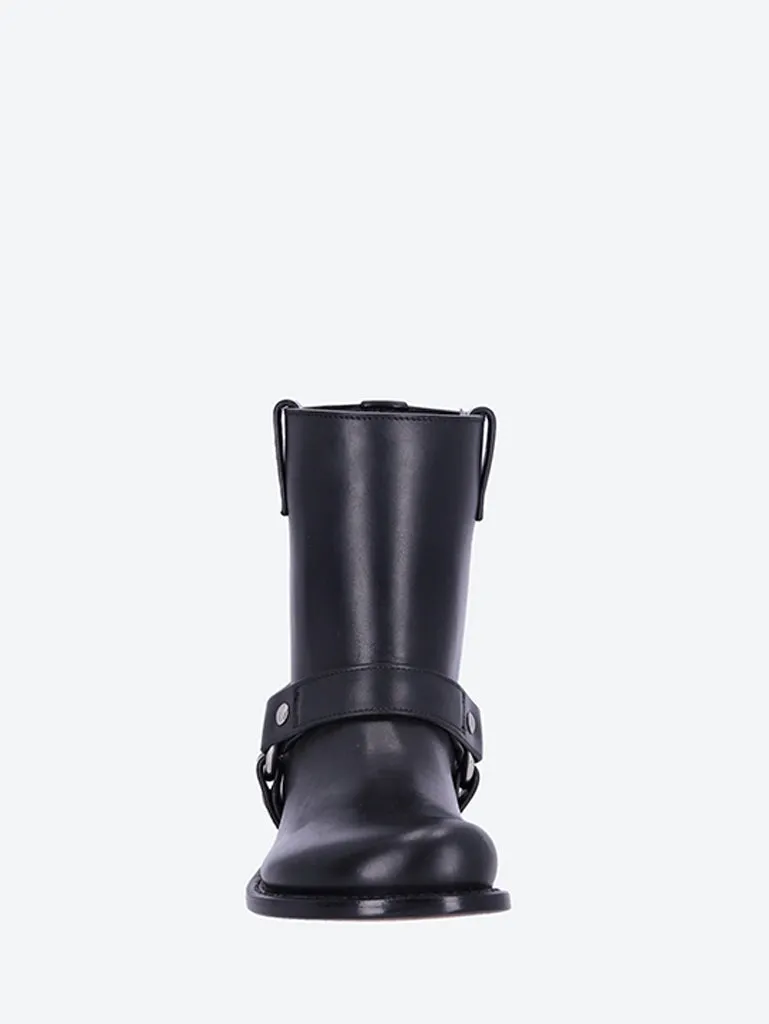 Vegetal calfskin campo biker boots