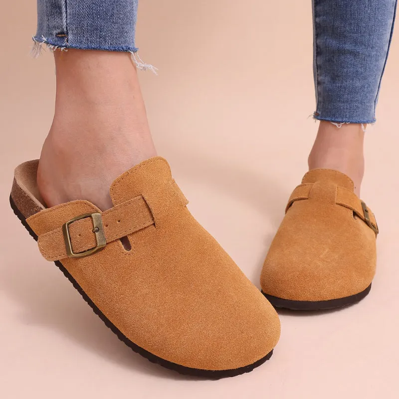 Warm Slip-on Suede Clogs for Women