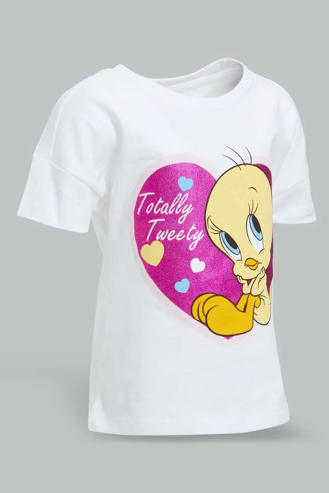 White Tweety T-Shirt For Baby Girls