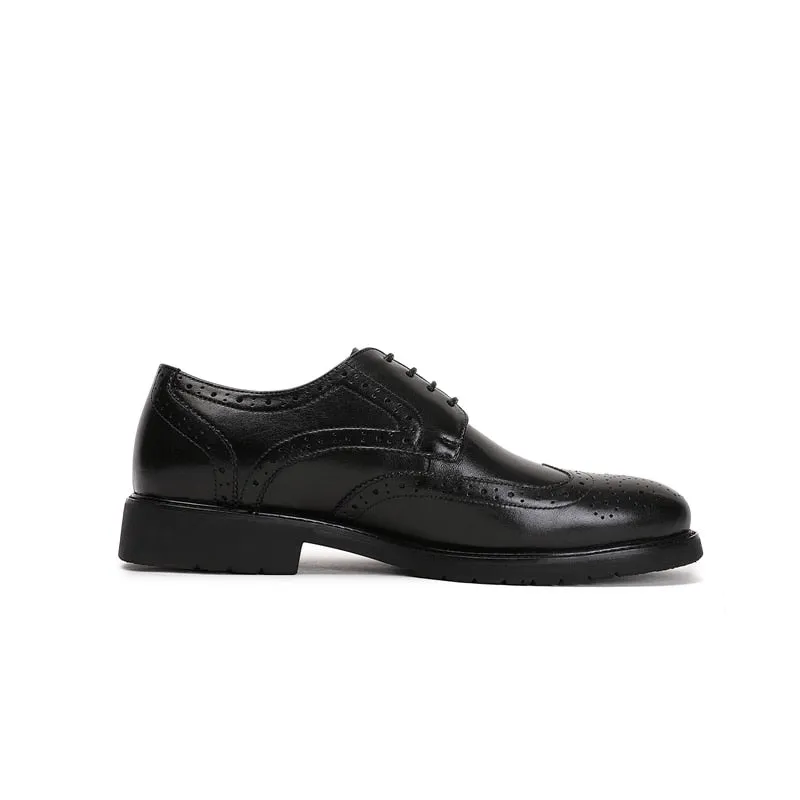 Wingtip Luxe Exotic Pointed Toe Oxford Brogues