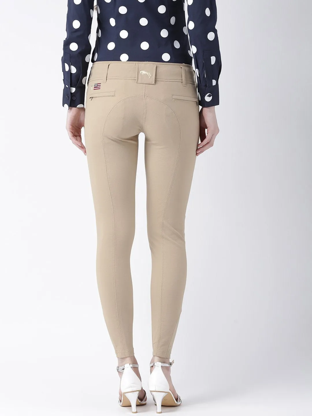 Women Beige Slim Fit Trouser